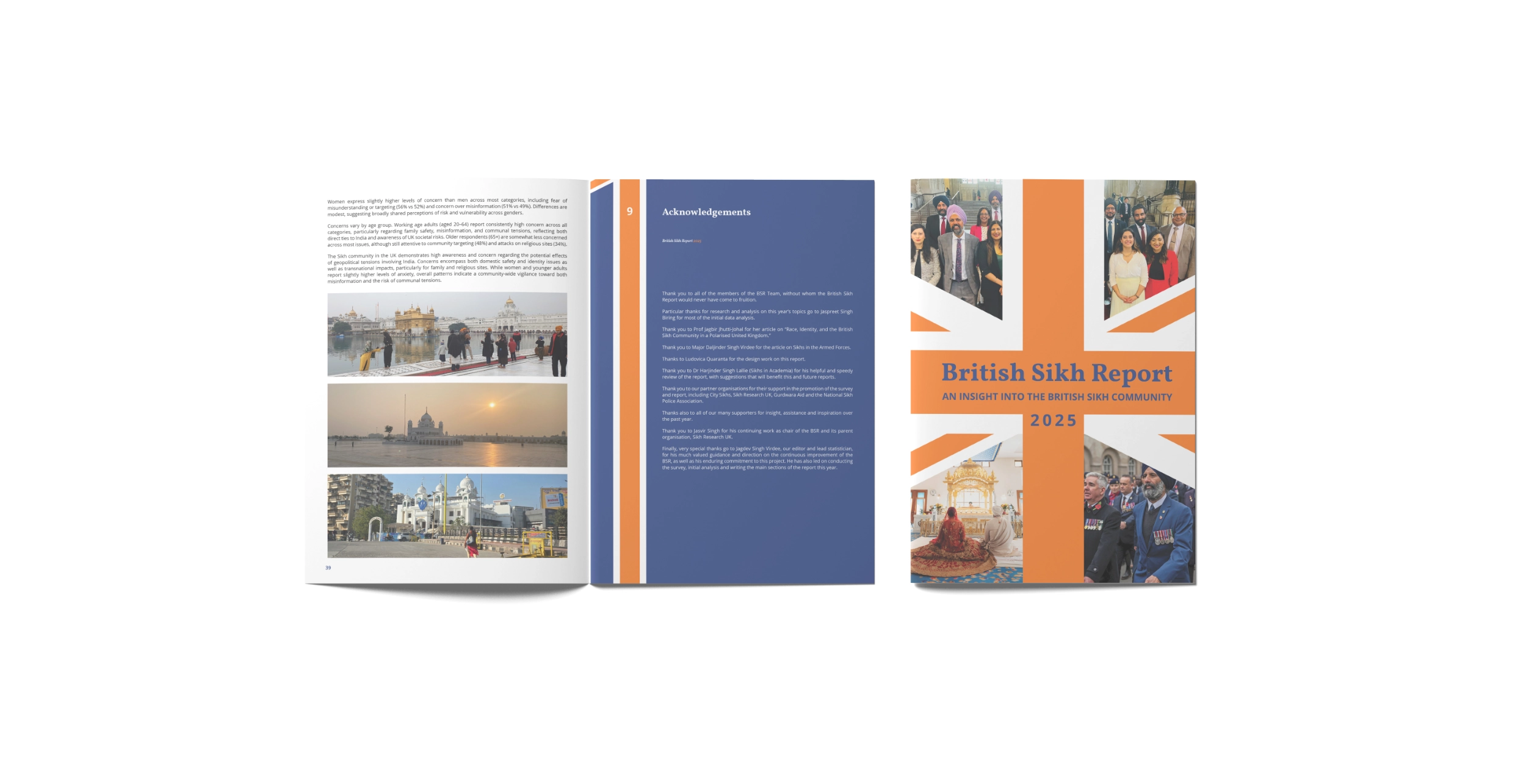 British Sikh Report 2025 Cover and inside Design